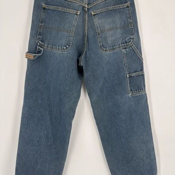 Vintage Y2K Timberland Mens Utility Baggy Loose Fit Carpenter Jeans Size 33 x 32 - Picture 6 of 15